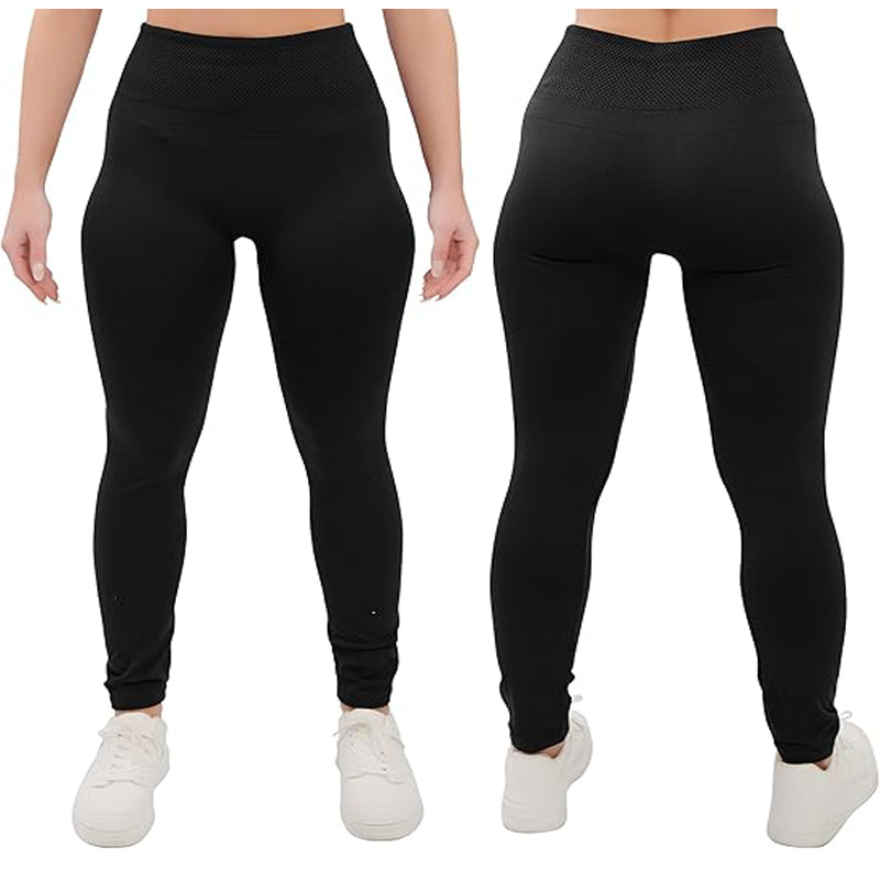 Womens High Waisted Fleece Lined Yoga Leggings Soft And Casual Winter Warm Thick Stretchy Tights For Ladies